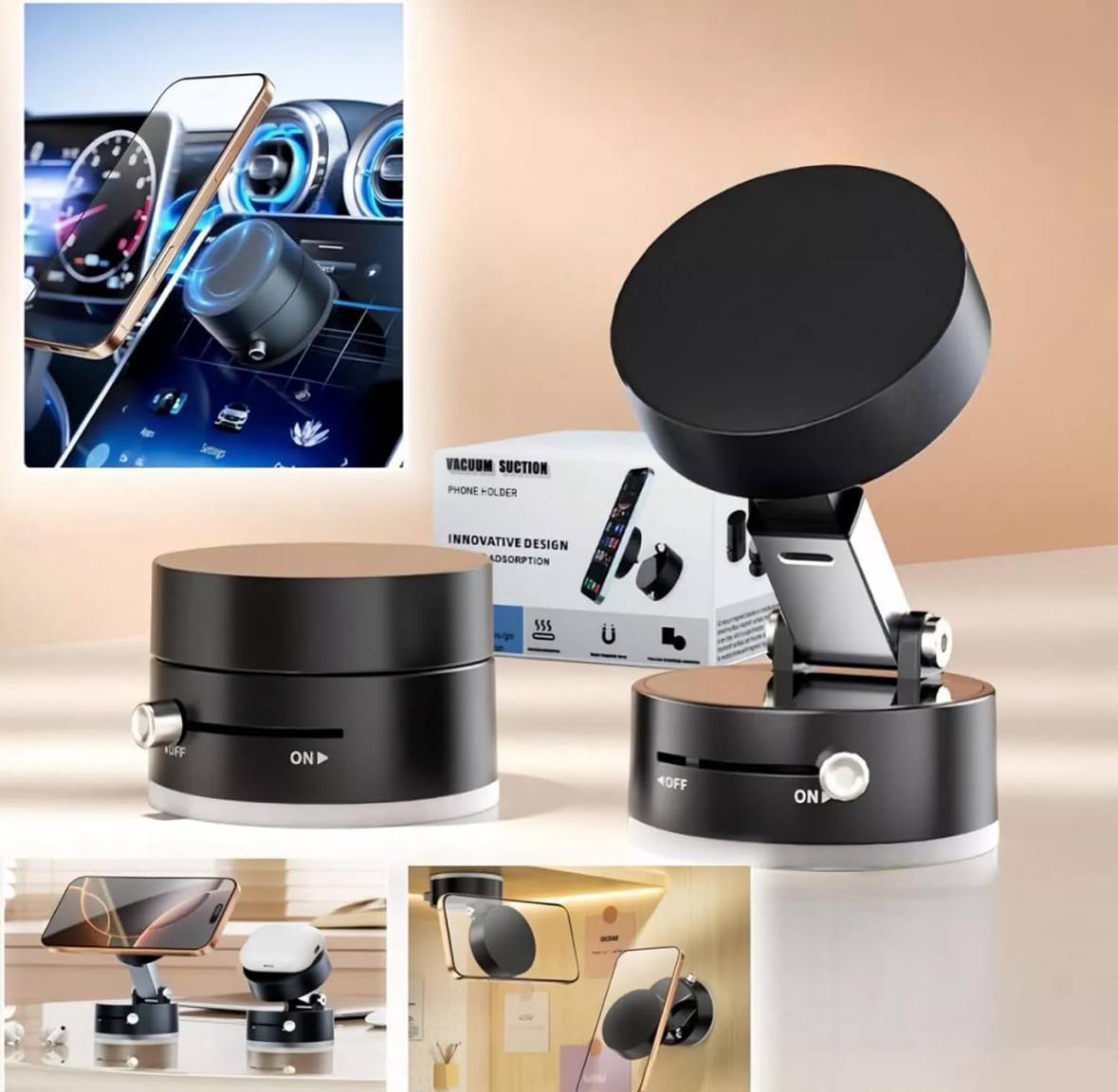 Vacuum Magnetic Phone Stand