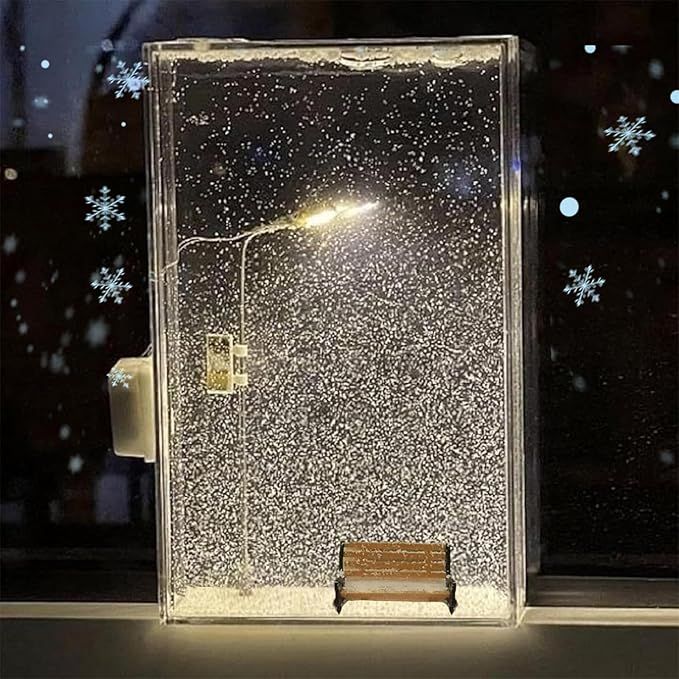 Snow Scene Light Street Lamp