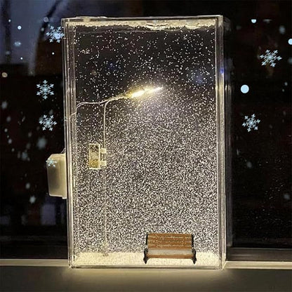 Snow Scene Light Street Lamp