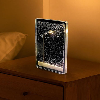 Snow Scene Light Street Lamp