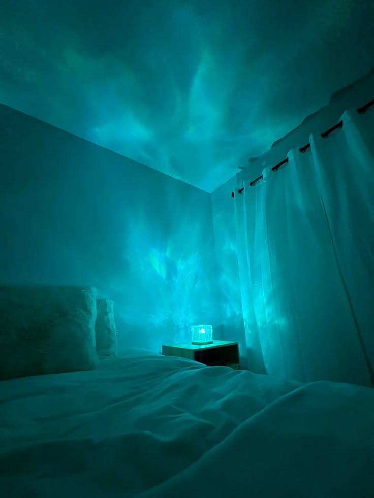 Rotating Water Ripple Night Light Aura Lamp